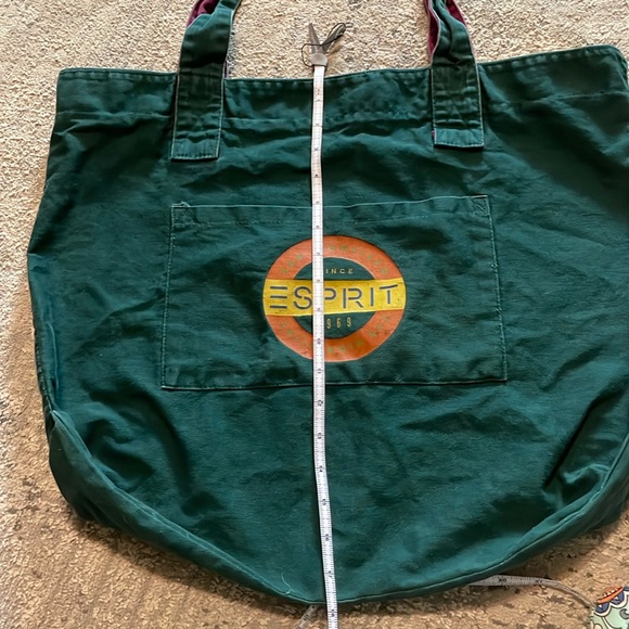 Vintage Espirit Sportiv green book/sport bag. Strong shoulder straps. - Picture 5 of 7